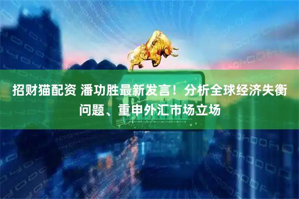 招财猫配资 潘功胜最新发言！分析全球经济失衡问题、重申外汇市场立场